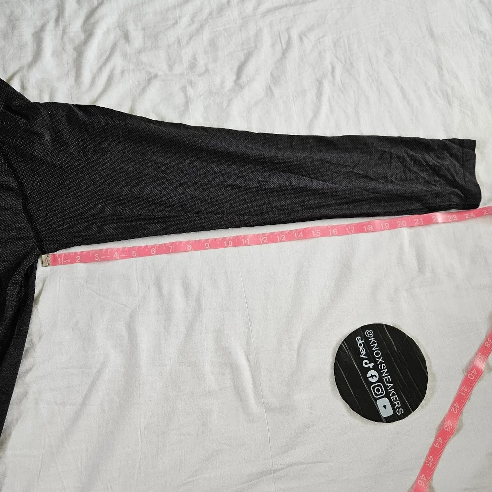 Lululemon Metal Vent Tech Long Sleeve 2.0 DCO/BLK Grey Black Men's Size XXLarge - Picture 7 of 7